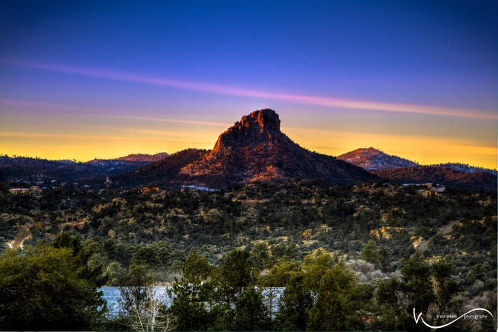 Breathtaking Image of Thumb Butte. Prescott Arizona. Copyright Matt White - REALTOR